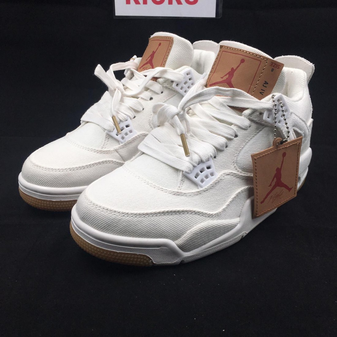 jordan 4s white and tan